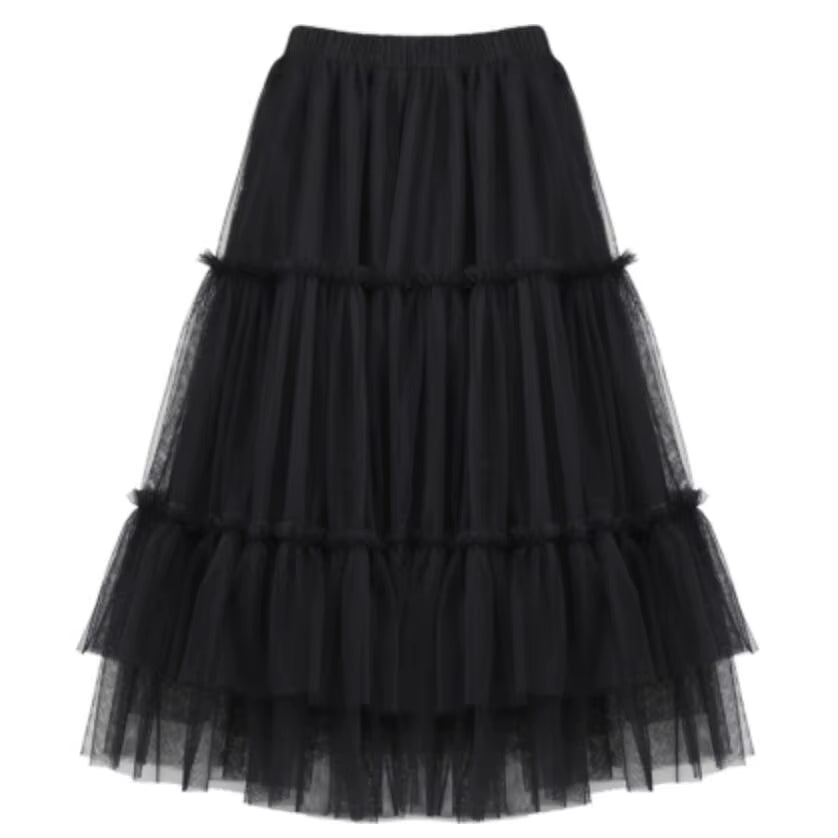 Autumn Summer Baby Toddler Teenager Clothes Children Girls Fluffy Tulle Tutu Skirts Mesh Ball Gown Kids Party Dance Long Skirt