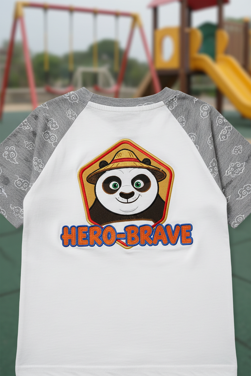T-shirt Kung Fu Panda - Vue de dos Hero-Brave